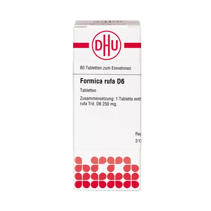 Formica rufa D6 DHU Tabletten, 80 St. Tabletten