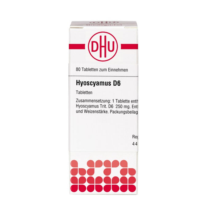 DHU Hyoscyamus D6 Tabletten, 80 pc Tablettes