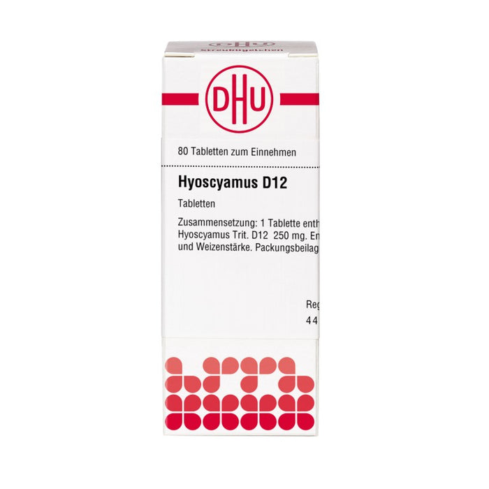 DHU Hyoscyamus D12 Tabletten, 80 St. Tabletten