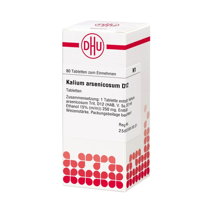 DHU Kalium arsenicosum D12 Tabletten, 80 St. Tabletten