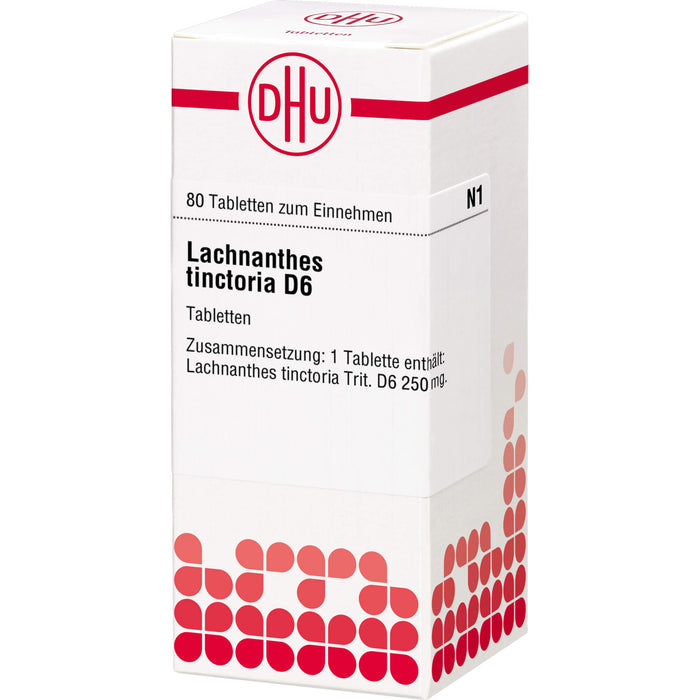 DHU Lachnanthes tinctoria D 6 Tabletten, 80 pc Tablettes