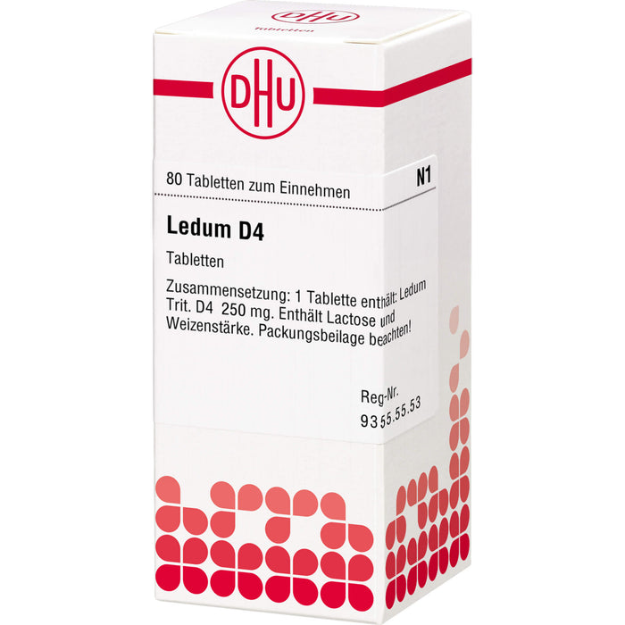 DHU Ledum D4 Tabletten, 80 St. Tabletten