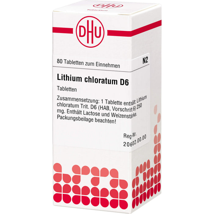 DHU Lithium chloratum D6 Tabletten, 80 pc Tablettes