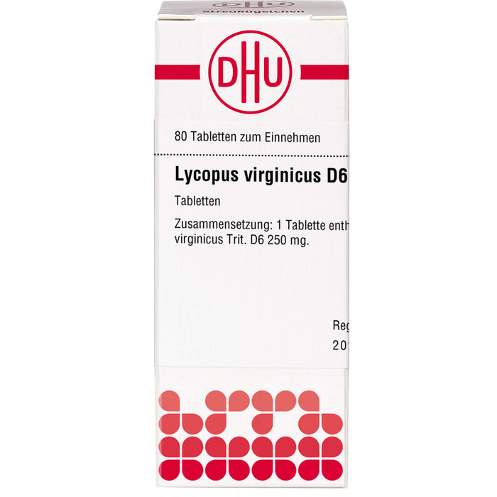 DHU Lycopus virginicus D6 Tabletten, 80 pcs. Tablets