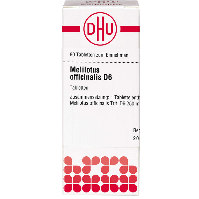 DHU Melilotus officinalis D6 Tabletten, 80 pc Tablettes