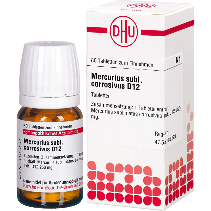 DHU Mercurius sublimatus corrosivus D12 Tabletten, 80 pc Tablettes