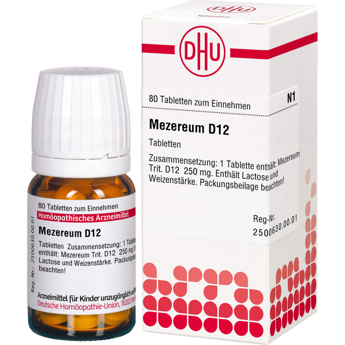 DHU Mezereum D12 Tabletten, 80 pcs. Tablets