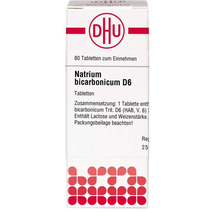 DHU Natrium bicarbonicum D6 Tabletten, 80 pcs. Tablets