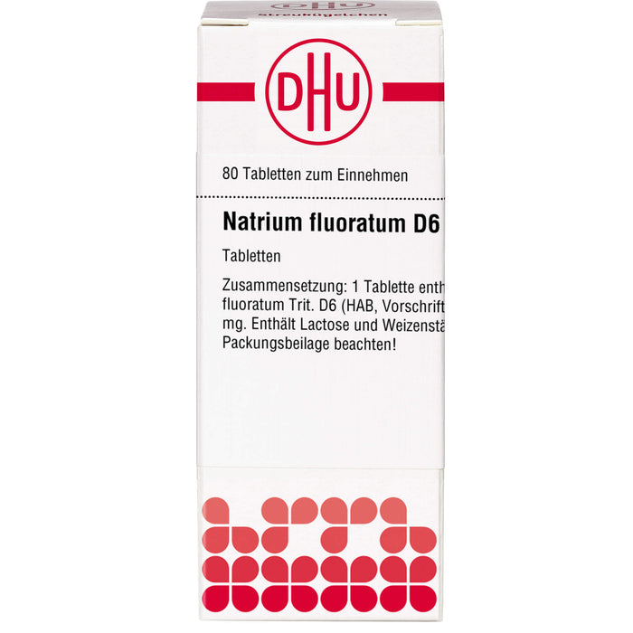 DHU Natrium fluoratum D6 Tabletten, 80 St. Tabletten