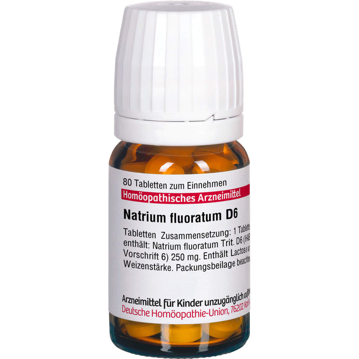 DHU Natrium fluoratum D6 Tabletten, 80 St. Tabletten