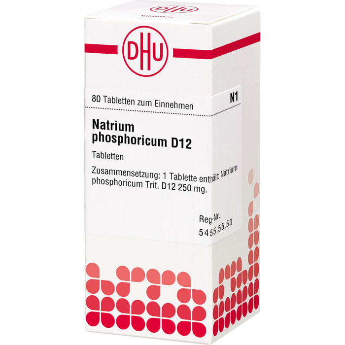 DHU Natrium phosphoricum D12 Tabletten, 80 St. Tabletten