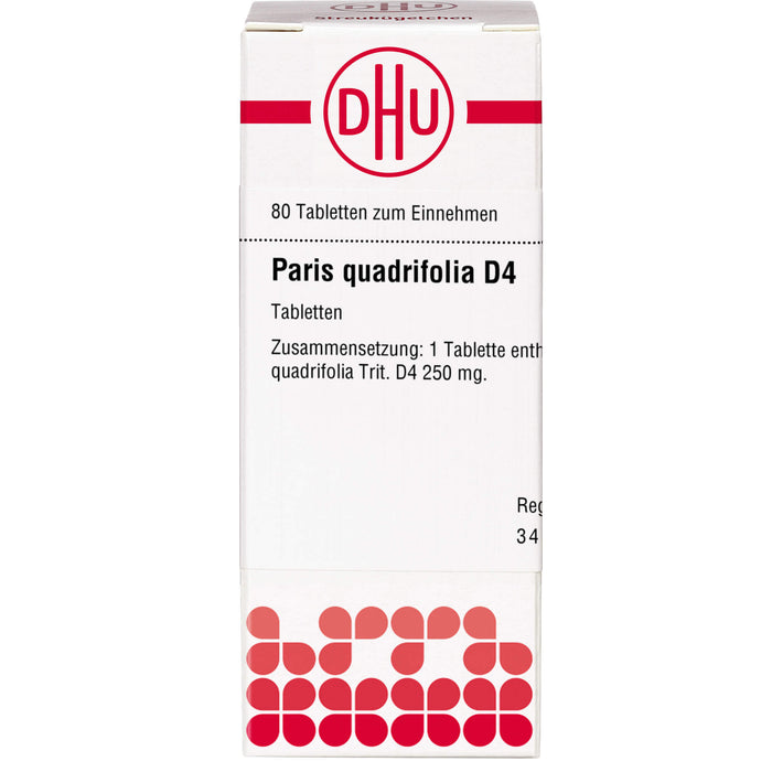 Paris quadrifolia D4 DHU Tabletten, 80 St. Tabletten