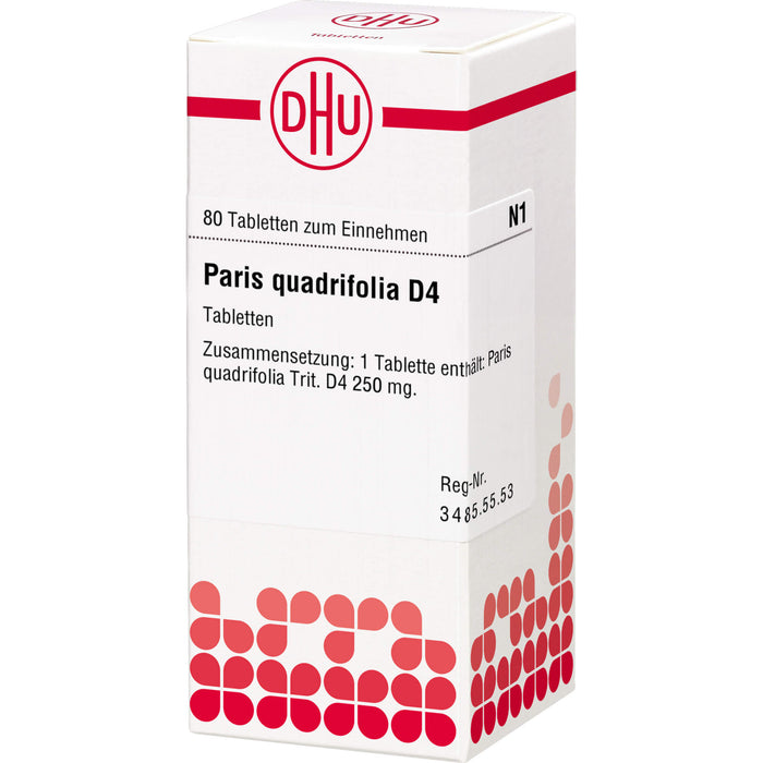 Paris quadrifolia D4 DHU Tabletten, 80 St. Tabletten