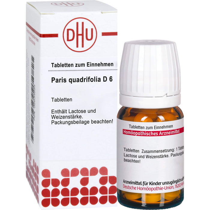 DHU Paris quadrifolia D 6 Tabletten, 80 pc Tablettes