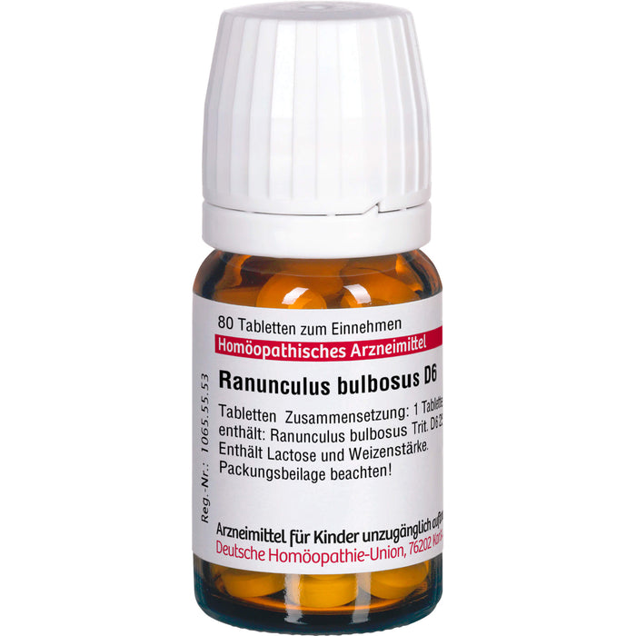 Ranunculus bulbosus D6 DHU Tabletten, 80 St. Tabletten