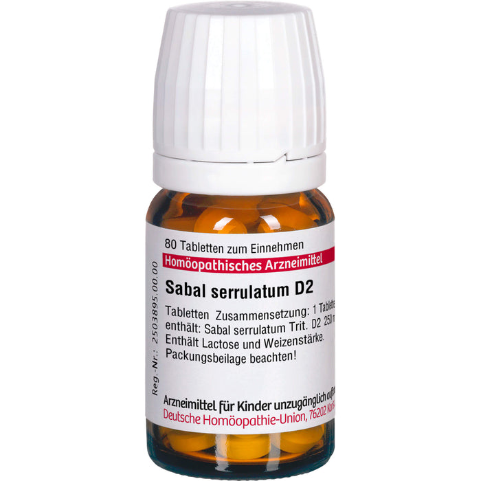 DHU Sabal serrulatum D2 Tabletten, 80 pc Tablettes