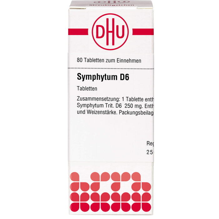 DHU Symphytum D6 Tabletten, 80 pc Tablettes