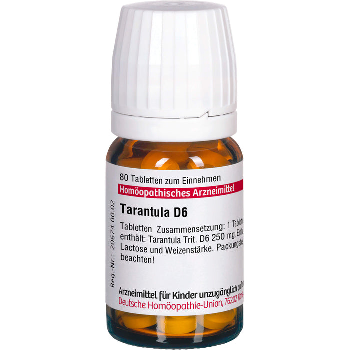 DHU Tarantula D6 Tabletten, 80 pc Tablettes