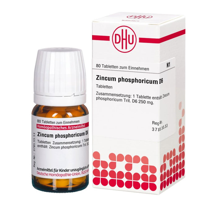 DHU Zincum phosphoricum D6 Tabletten, 80 pc Tablettes