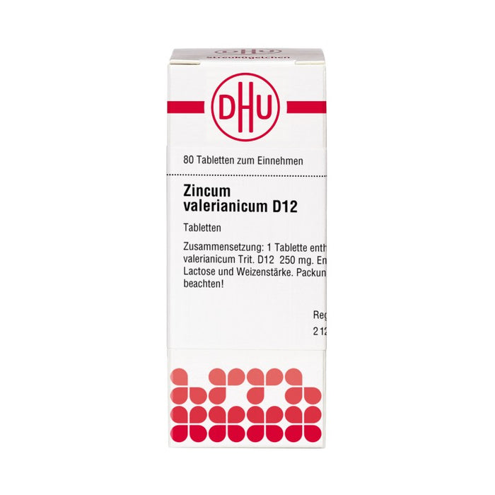 DHU Zincum valerianicum D12 Tabletten, 80 pcs. Tablets