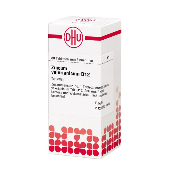 DHU Zincum valerianicum D12 Tabletten, 80 St. Tabletten