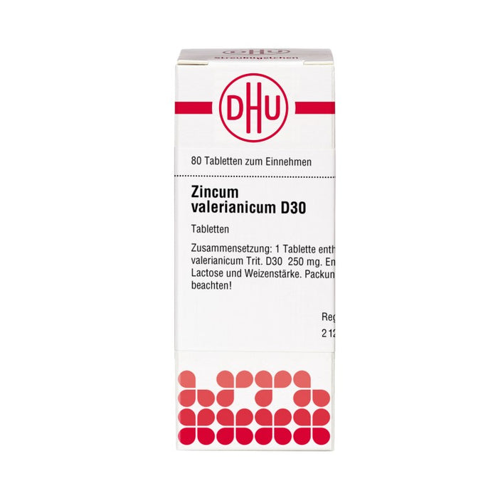 DHU Zincum valerianicum D30 Tabletten, 80 St. Tabletten