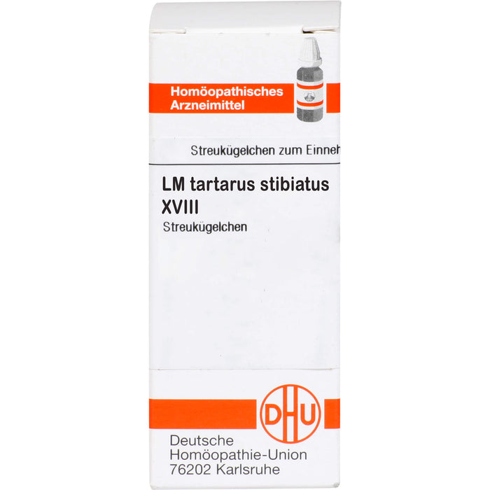 DHU Tartarus stibiatus LM XVIII Streukügelchen, 5 g Globules