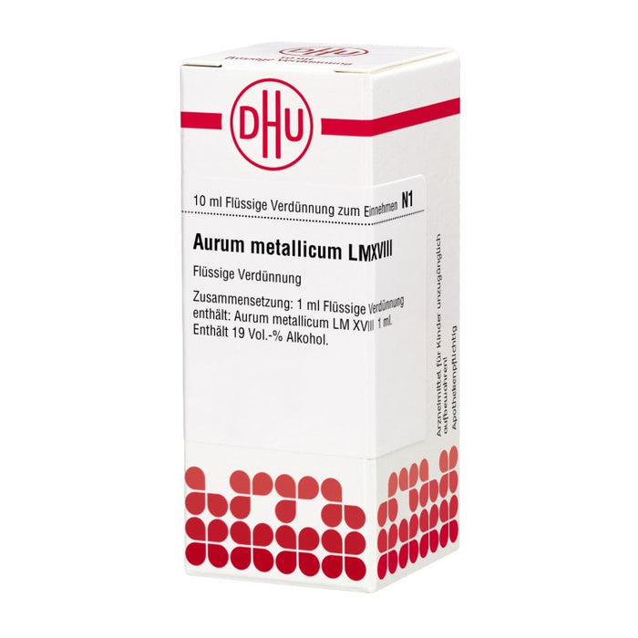 Aurum metallicum LM XVIII DHU Dilution, 10 ml Lösung