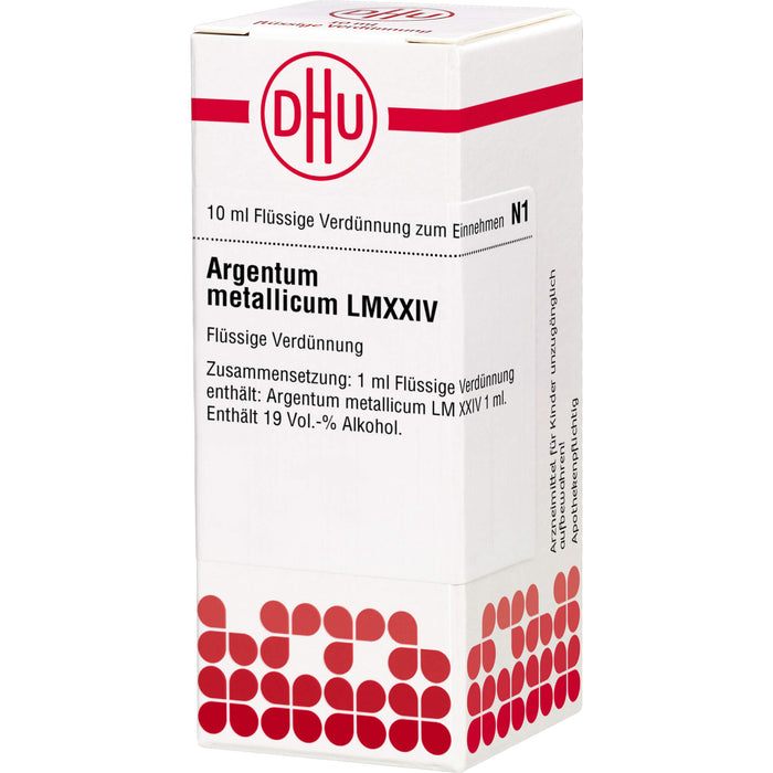 Argentum metallicum LM XXIV DHU Dilution, 10 ml Lösung