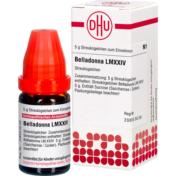 Belladonna LM XXIV DHU Globuli, 5 g Globuli