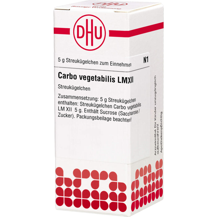 DHU Carbo vegetabilis LM XII Streukügelchen, 5 g Globules