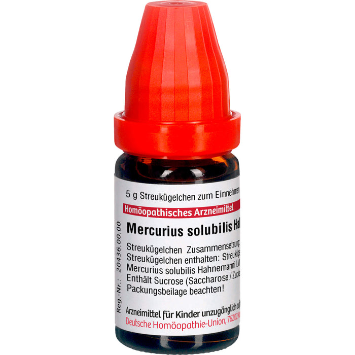 DHU Mercurius solubilis Hahnemanni LM XXIV Streukügelchen, 5 g Globules