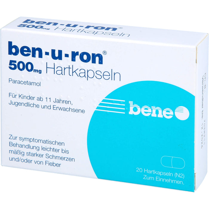 Ben-u-ron 500 mg Kapseln, 20 pc Capsules