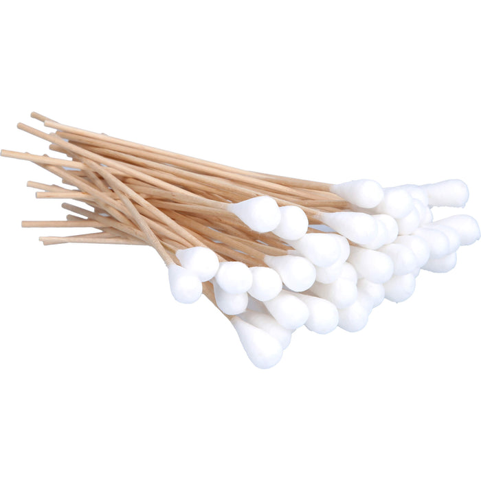 CareLiv Wattestäbchen mit großem Wattekopf 15cm lang, 50 pcs. Chopsticks