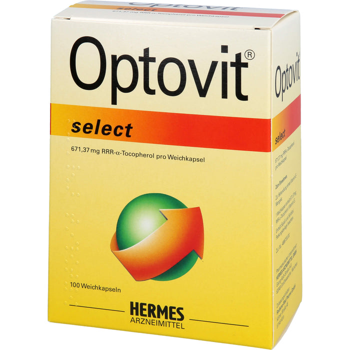 Optovit select 1000 I.E. Kapseln bei Gelenkbeschwerden zur Behandlung eines Vitamin-E Mangels, 100 St. Kapseln