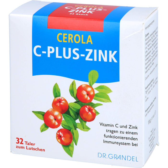 CEROLA C-Plus-Zink Taler, 32 pcs. Tablets