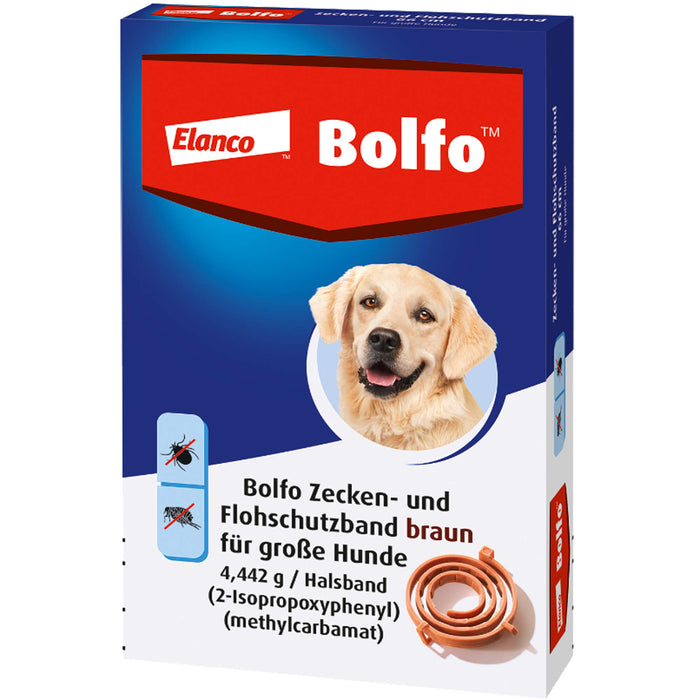 Bolfo Zecken- und Flohschutzband braun für große Hunde, 1 pc Paquet