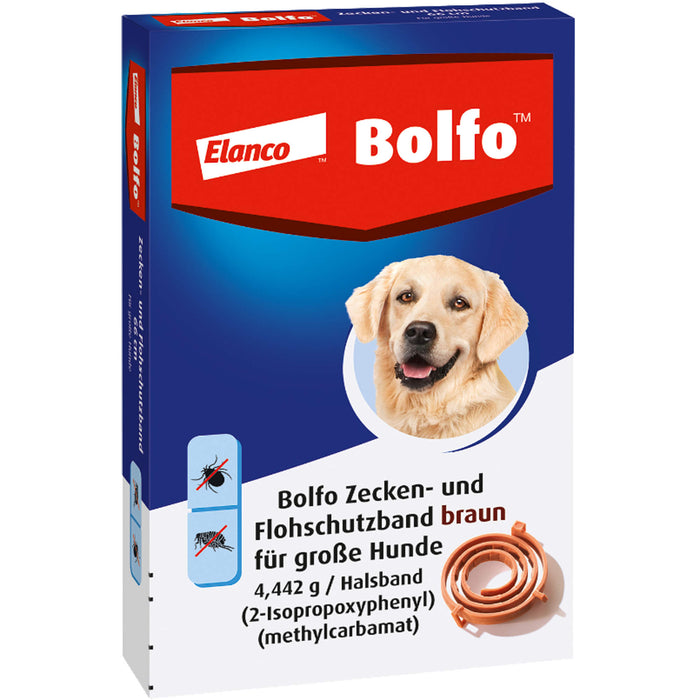 Bolfo Zecken- und Flohschutzband braun für große Hunde, 1 pc Paquet