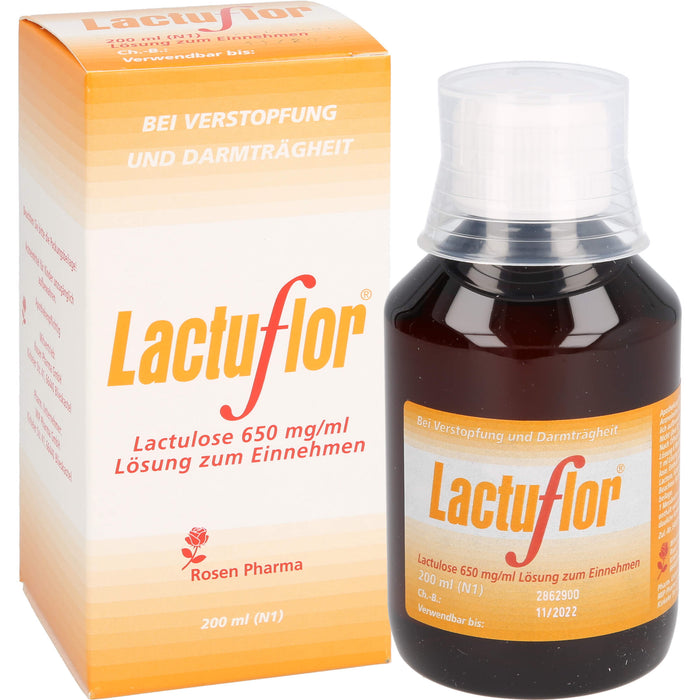 Lactuflor, Lactulose 650 mg/ml Lösung zum Einnehmen, 200 ml LSE