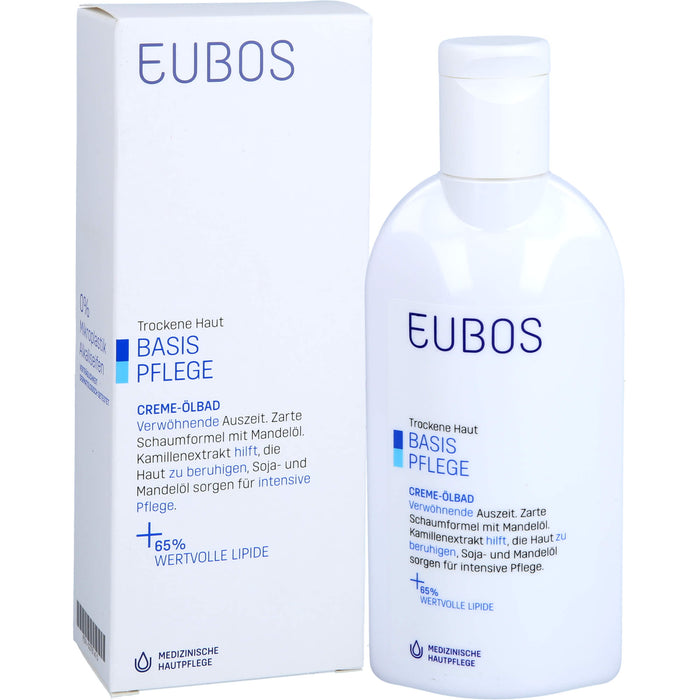 EUBOS CREME OELBAD, 200 ml BAD