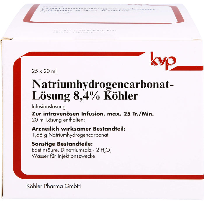 Natriumhydrogencarbonat - Lösung 8,4% Köhler, 25 pc Solution