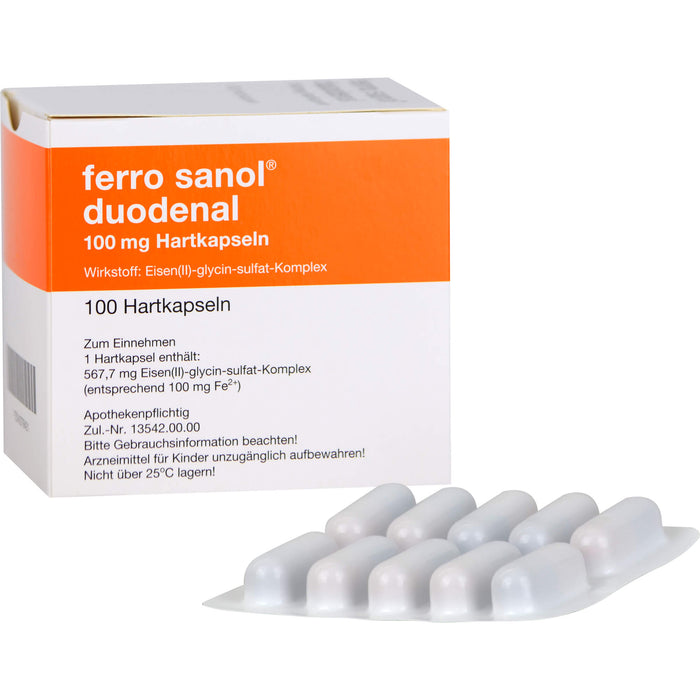 ferro sanol duodenal Hartkapseln gegen Eisenmangel, 100 pc Capsules