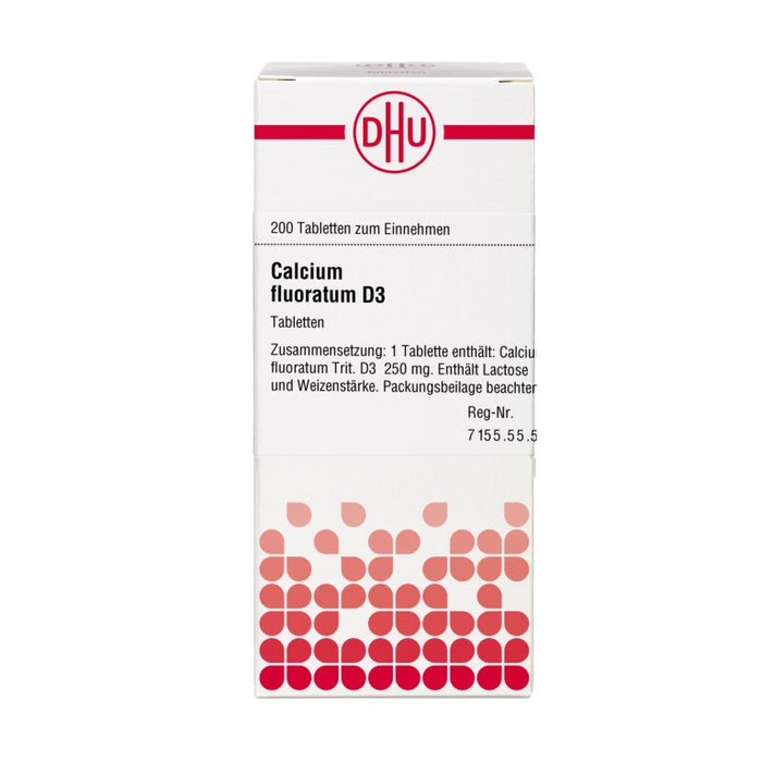 DHU Calcium fluoratum D3 Tabletten, 200 pc Tablettes