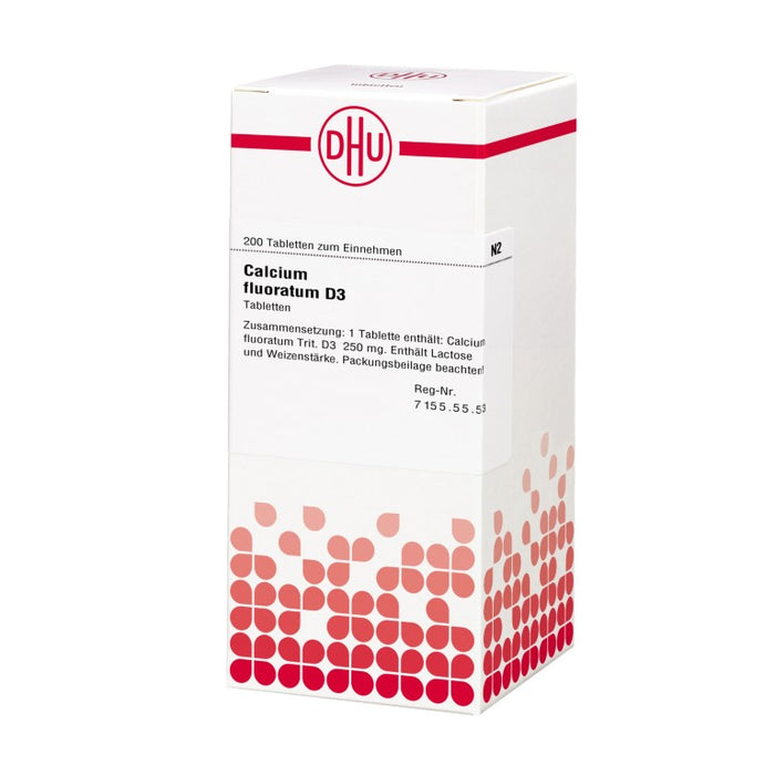 DHU Calcium fluoratum D3 Tabletten, 200 pc Tablettes