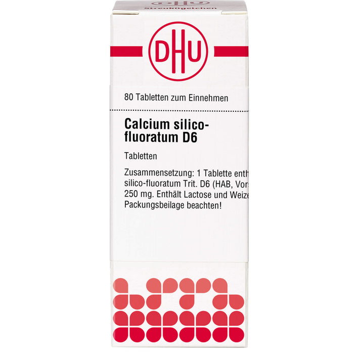 DHU Calcium silico-fluoratum D6 Tabletten, 80 St. Tabletten