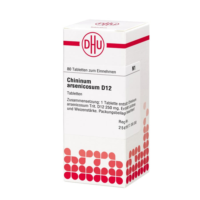 DHU Chininum arsenicosum D 12 Tabletten, 80 St. Tabletten