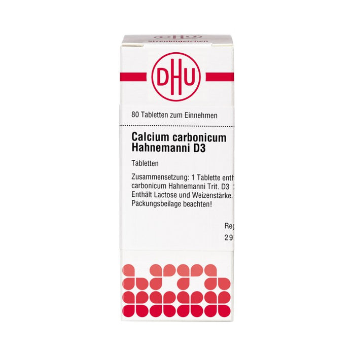 DHU Calcium carbonicum Hahnemanni D3 Tabletten, 80 pc Tablettes