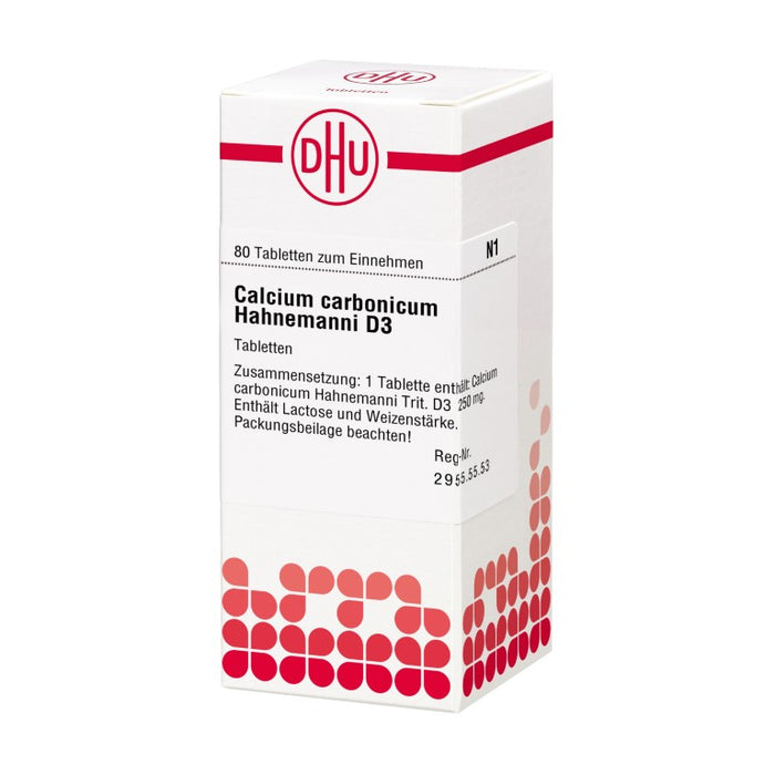 DHU Calcium carbonicum Hahnemanni D3 Tabletten, 80 pc Tablettes