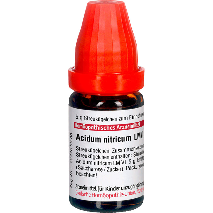 Acidum nitricum LM VI DHU Globuli, 5 g Globuli