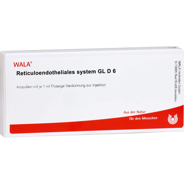 Reticuloendotheliales System Gl D6 Wala Ampullen, 10X1 ml AMP